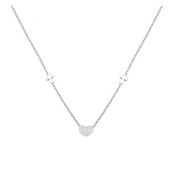 Amen Originální stříbrný náhrdelník se zirkony Prega, Ama CLCHZB3 + 2 měsíce na vrácení zboží