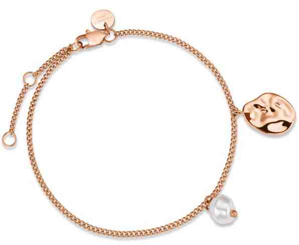 Rosefield Růžově zlacený ocelový náramek s přívěsky Toccombo JTBPRG-J438 + 2 měsíce na vrácení zboží