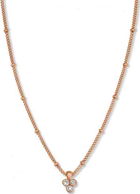 Rosefield Pozlacený náhrdelník s trojitým krystalem Swarovski Toccombo JTNTRG-J443 + 2 měsíce na vrácení zboží