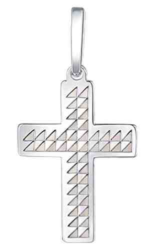 Praqia Přívěsek z bílého zlata Křížek PA6253 + 2 měsíce na vrácení zboží