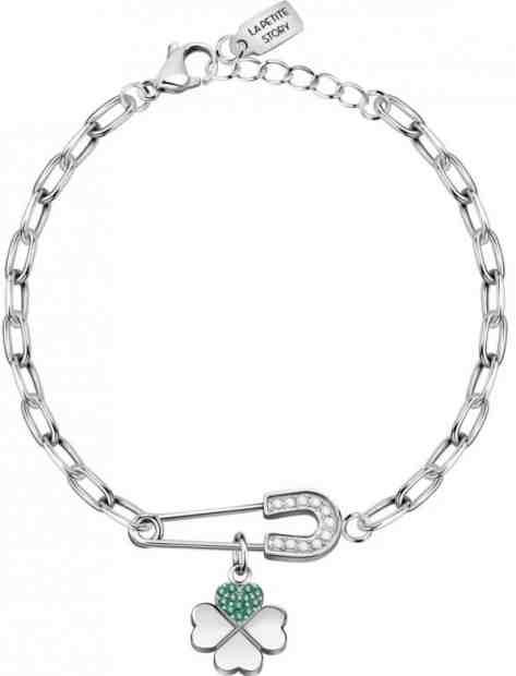 La Petite Story Ocelový náramek s přívěsky Luck LPS05ARR58 + 2 měsíce na vrácení zboží