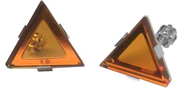 Praqia Elegantní stříbrné náušnice by Gabriela Koukalová Triangle NA6271 + 2 měsíce na vrácení zboží