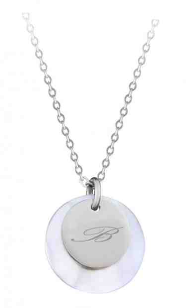 Troli Elegantní ocelový náhrdelník s přívěsky písmeno "B" + 2 měsíce na vrácení zboží