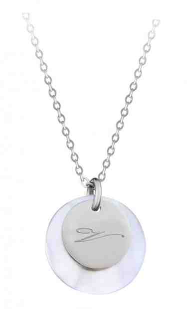 Troli Elegantní ocelový náhrdelník s přívěsky písmeno "V" + 2 měsíce na vrácení zboží