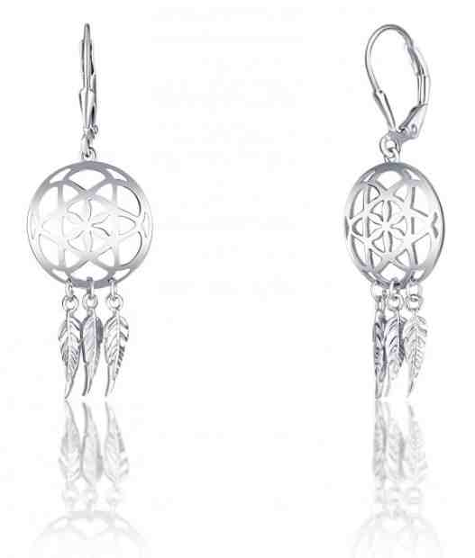 JVD Stříbrné náušnice Lapač snů SVLE0358XH20000 + 2 měsíce na vrácení zboží