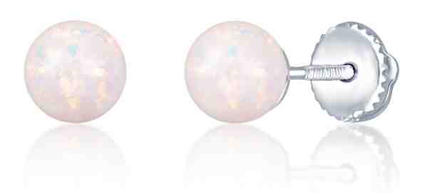 JVD Stříbrné náušnice pecky se syntetickými opály SVLE0784XF6O100 + 2 měsíce na vrácení zboží