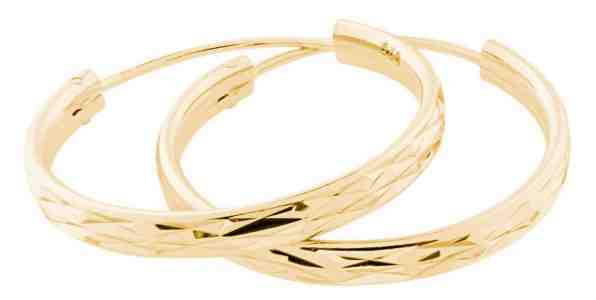 JVD Pozlacené náušnice kruhy SVLE0205XD5GO 5 cm + 2 měsíce na vrácení zboží