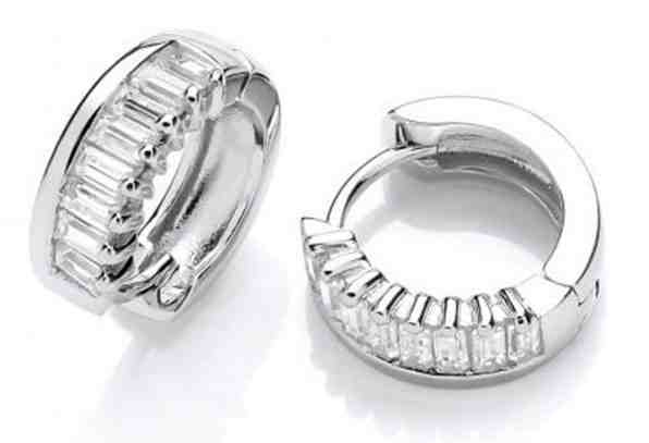 JVD Masivní stříbrné náušnice kruhy se zirkony SVLE0590XH2BI00 + 2 měsíce na vrácení zboží