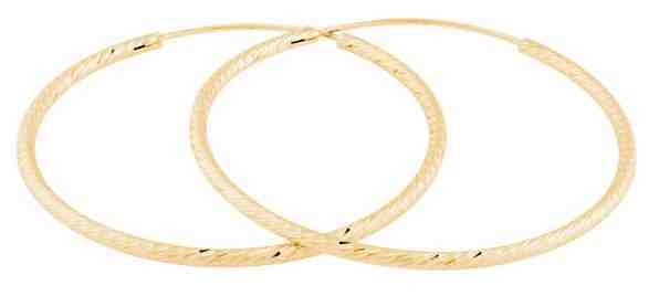 JVD Pozlacené náušnice kruhy SVLE0215XD5GO 4,5 cm + 2 měsíce na vrácení zboží