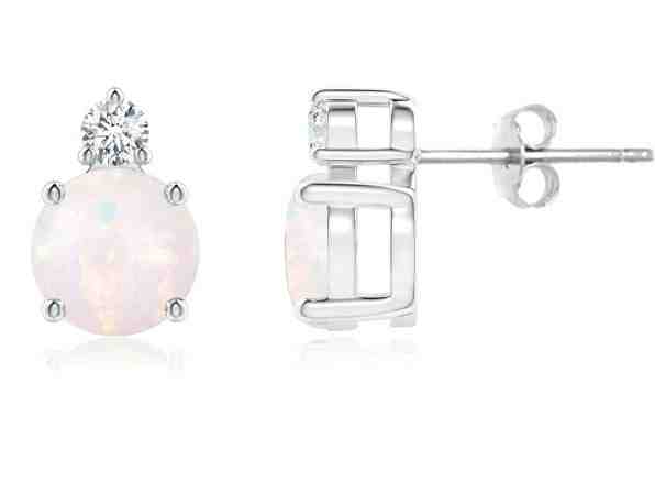 JVD Něžné stříbrné náušnice se syntetickými opály SVLE0846XH2O100 + 2 měsíce na vrácení zboží