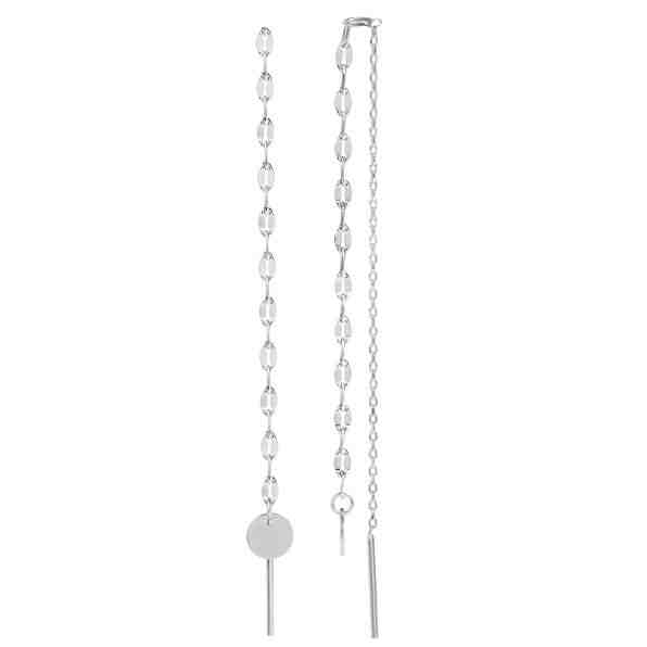 JVD Elegantní dlouhé náušnice ze stříbra SVLE0801XE90000 + 2 měsíce na vrácení zboží