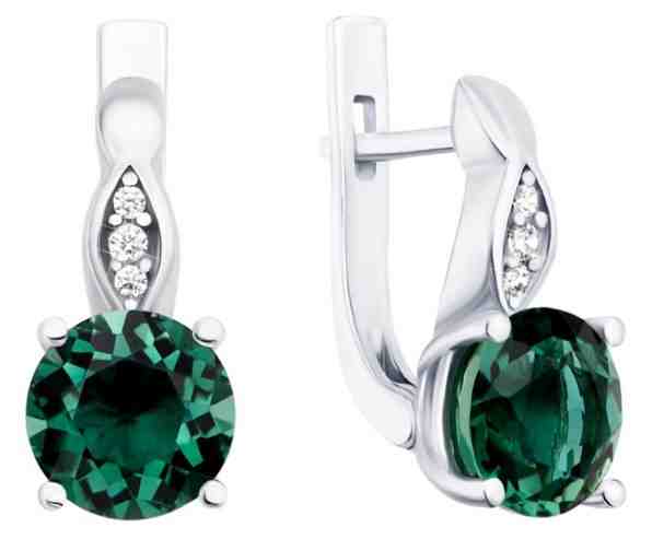 JVD Něžné stříbrné náušnice se syntetickými spinely SVLE0863XH2Z400 + 2 měsíce na vrácení zboží