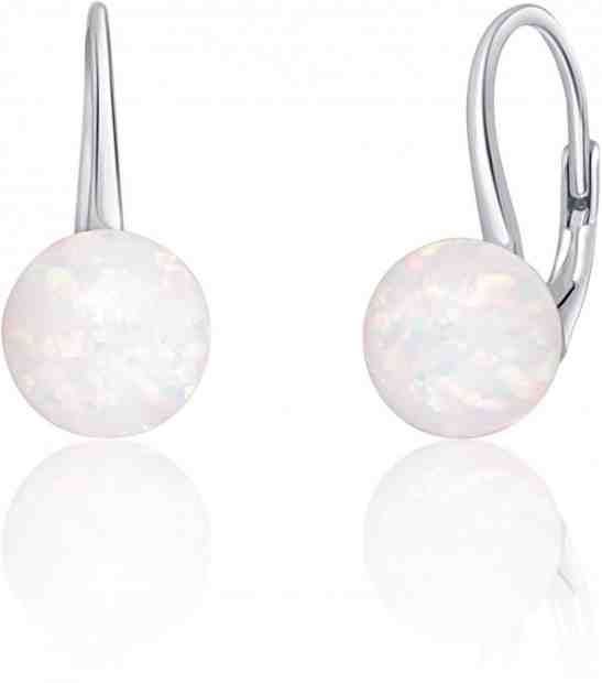 JVD Stříbrné visací náušnice se syntetickými opály SVLE0783XF6O100 + 2 měsíce na vrácení zboží