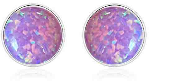 JVD Něžné stříbrné náušnice pecky se syntetickými opály SVLE0845XH2O400 + 2 měsíce na vrácení zboží