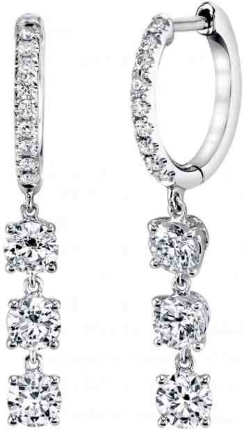 JVD Slušivé stříbrné náušnice kruhy s čirými zirkony SVLE0838XH2BI00 + 2 měsíce na vrácení zboží