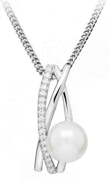 JVD Stříbrný přívěsek s pravou říční perlou SVLP0345SH8P100 + 2 měsíce na vrácení zboží