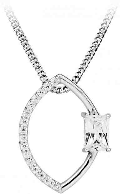 JVD Originální stříbrný přívěsek s čirými zirkony SVLP0294SH8BI00 + 2 měsíce na vrácení zboží