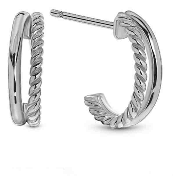 JVD Elegantní stříbrné náušnice kruhy SVLE0685XH20000 + 2 měsíce na vrácení zboží