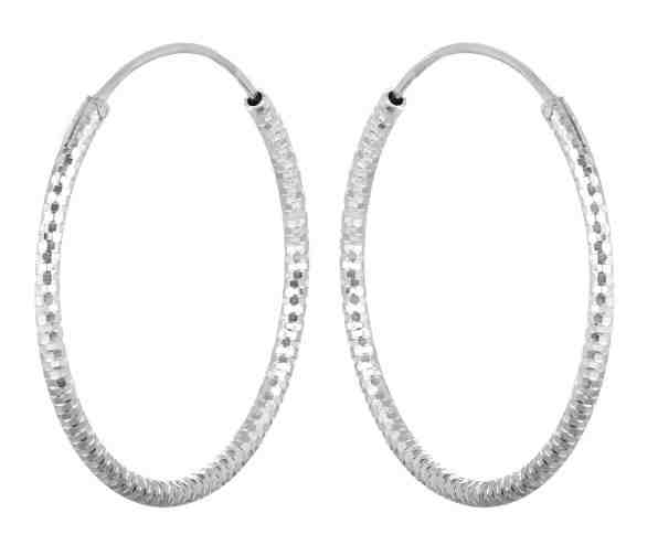 JVD Stříbrné náušnice kruhy SVLE0204XD500 4 cm + 2 měsíce na vrácení zboží