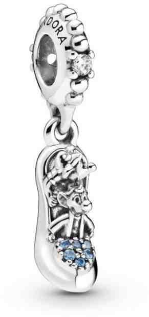 Pandora Stříbrný visací přívěsek Disney Popelčin střevíček 799192C01 + 2 měsíce na vrácení zboží