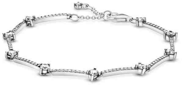 Pandora Článkový náramek ze stříbra s krystaly a kubickými zirkony 599217C02 16 cm + 2 měsíce na vrácení zboží