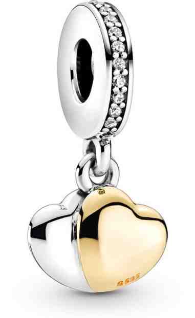Pandora Bicolor visací přívěsek Spojená srdce 799162C01 + 2 měsíce na vrácení zboží