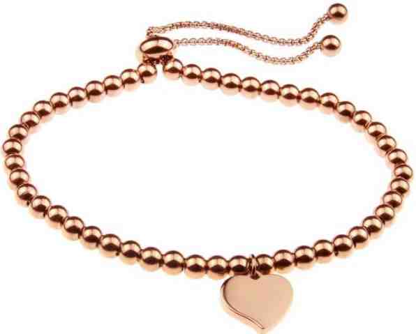 Victoria Walls Růžově zlacený ocelový náramek se srdíčkem VB1073R + 2 měsíce na vrácení zboží