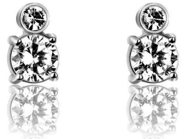 Victoria Walls Ocelové náušnice pecky s krystaly VE1094S + 2 měsíce na vrácení zboží