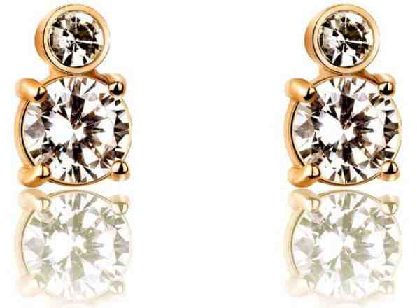 Victoria Walls Ocelové náušnice pecky s krystaly VE1094G + 2 měsíce na vrácení zboží