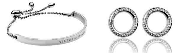 Victoria Walls Sada ocelových šperků VS1061S (náramek, náušnice) + 2 měsíce na vrácení zboží