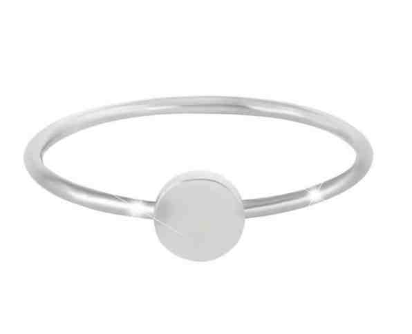 Troli Minimalistický ocelový prsten s kruhovou ozdobou 56 mm + 2 měsíce na vrácení zboží