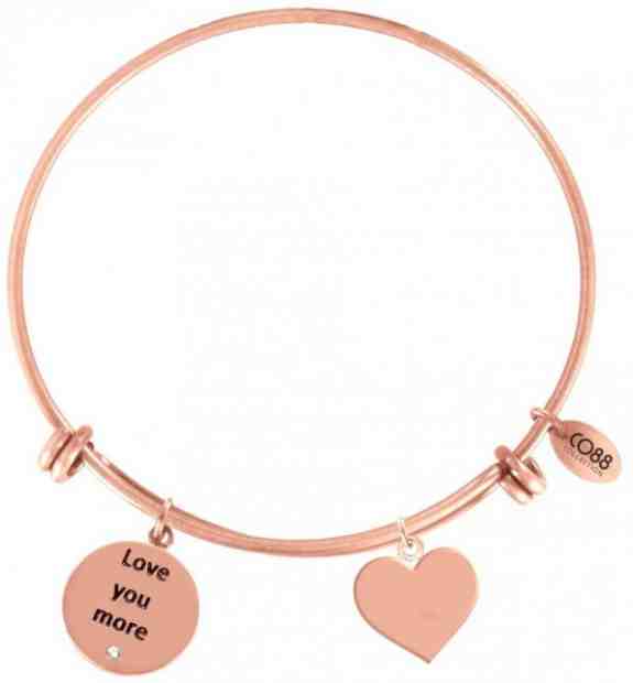 CO88 Ocelový náramek se srdíčkem 860-180-011023-0000 - SLEVA + 2 měsíce na vrácení zboží