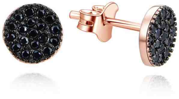 Beneto Magické bronzové náušnice ze stříbra se zirkony AGUP2246-ROSE + 2 měsíce na vrácení zboží