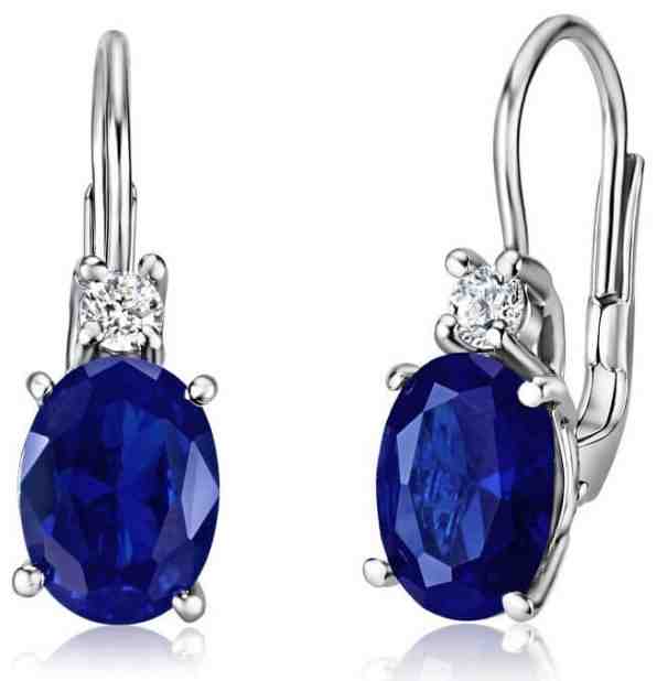 Silvego Stříbrné náušnice se syntetickým safírem Sierra SILVEGOB31811S + 2 měsíce na vrácení zboží