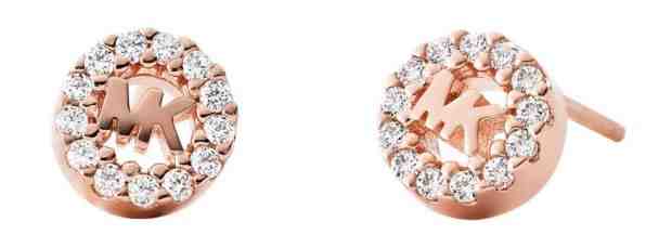 Michael Kors Třpytivé stříbrné náušnice se zirkony MKC1033AN791 + 2 měsíce na vrácení zboží