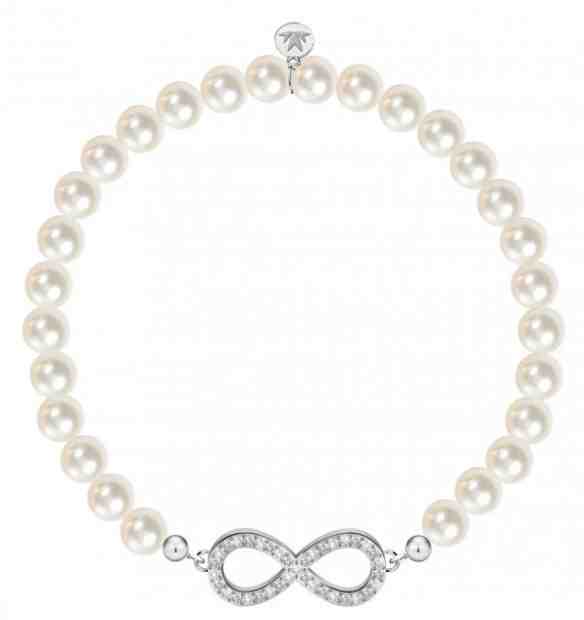 Morellato Náramek z pravých perel Nekonečno Gioia SAER42 + 2 měsíce na vrácení zboží