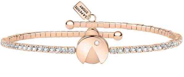 La Petite Story Bronzový náramek s krystaly a beruškou pro štěstí LPS05ARR66 + 2 měsíce na vrácení zboží