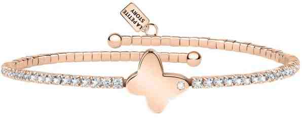 La Petite Story Bronzový náramek s krystaly a motýlkem LPS05ASE06 + 2 měsíce na vrácení zboží