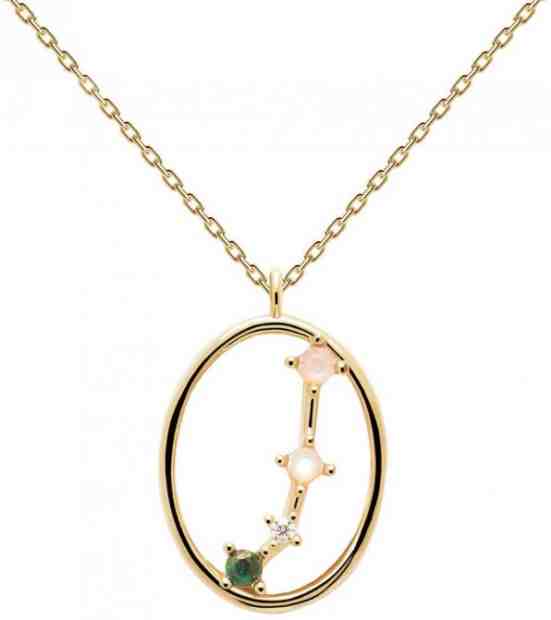 PDPAOLA Originální pozlacený náhrdelník Beran ARIES CO01-344-U (řetízek, přívěsek) + 2 měsíce na vrácení zboží