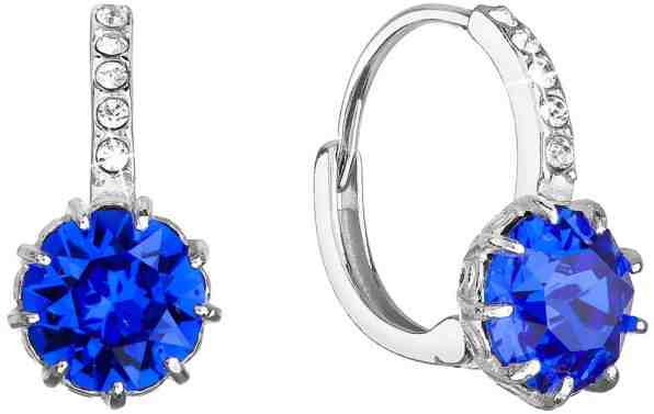 Evolution Group Úchvatné stříbrné náušnice s krystaly Swarovski 31302.3 + 2 měsíce na vrácení zboží