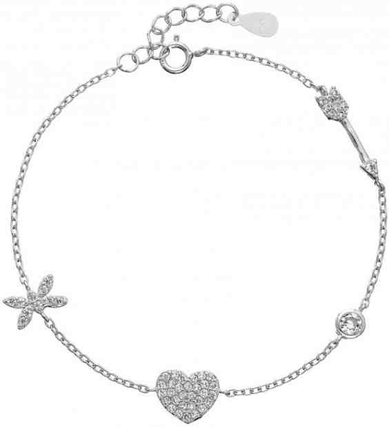 Evolution Group Zamilovaný stříbrný náramek s přívěsky 13017.1 + 2 měsíce na vrácení zboží