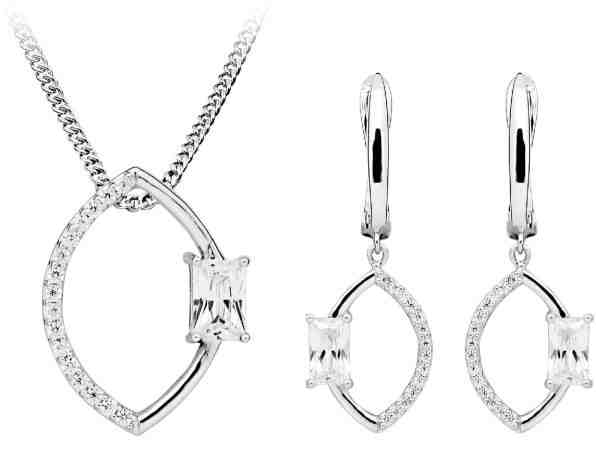 JVD Luxusní zvýhodněná sada šperků JVD (náušnice, přívěsek) + 2 měsíce na vrácení zboží