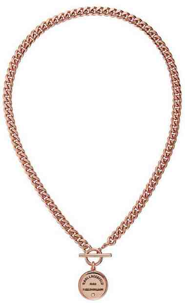 Karl Lagerfeld Slušivý náhrdelník s výrazným logem 5545255 + 2 měsíce na vrácení zboží
