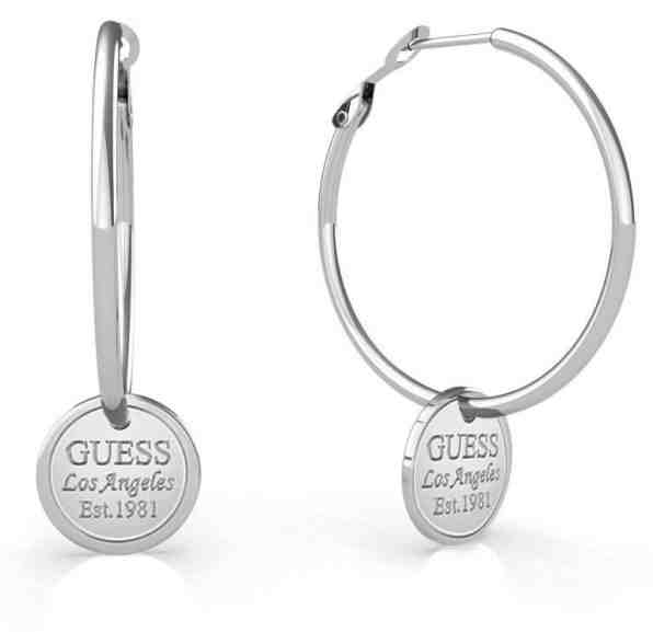 Guess Elegantní ocelové náušnice kruhy 2v1 Hula Hoops UBE79056, UBE79062 3 cm + 2 měsíce na vrácení zboží