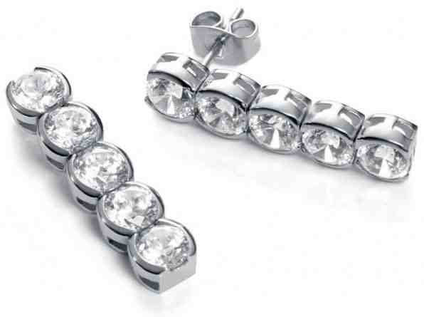 Viceroy Ocelové náušnice s broušenými krystaly Fashion 50001E11000 + 2 měsíce na vrácení zboží