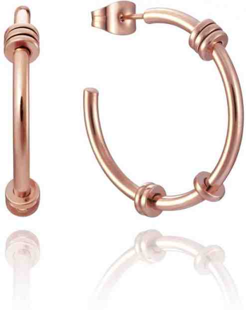 Viceroy Moderní bronzové náušnice kruhy Air 75036E01012 + 2 měsíce na vrácení zboží