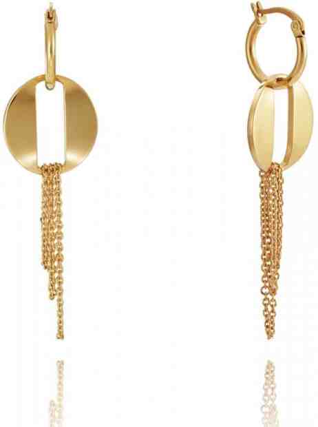 Viceroy Luxusní pozlacené náušnice s řetízky Air 75035E01012 + 2 měsíce na vrácení zboží