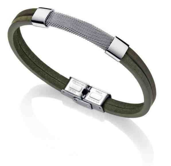 Viceroy Pánský kožený náramek s ocelovým detailem Magnum 6451P01016 + 2 měsíce na vrácení zboží