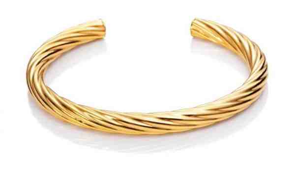 Viceroy Pevný pozlacený náramek Fashion 6361P19012 + 2 měsíce na vrácení zboží