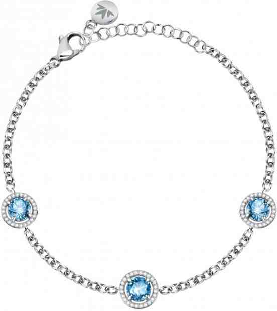 Morellato Třpytivý stříbrný náramek s krystaly Tesori SAIW96 + 2 měsíce na vrácení zboží